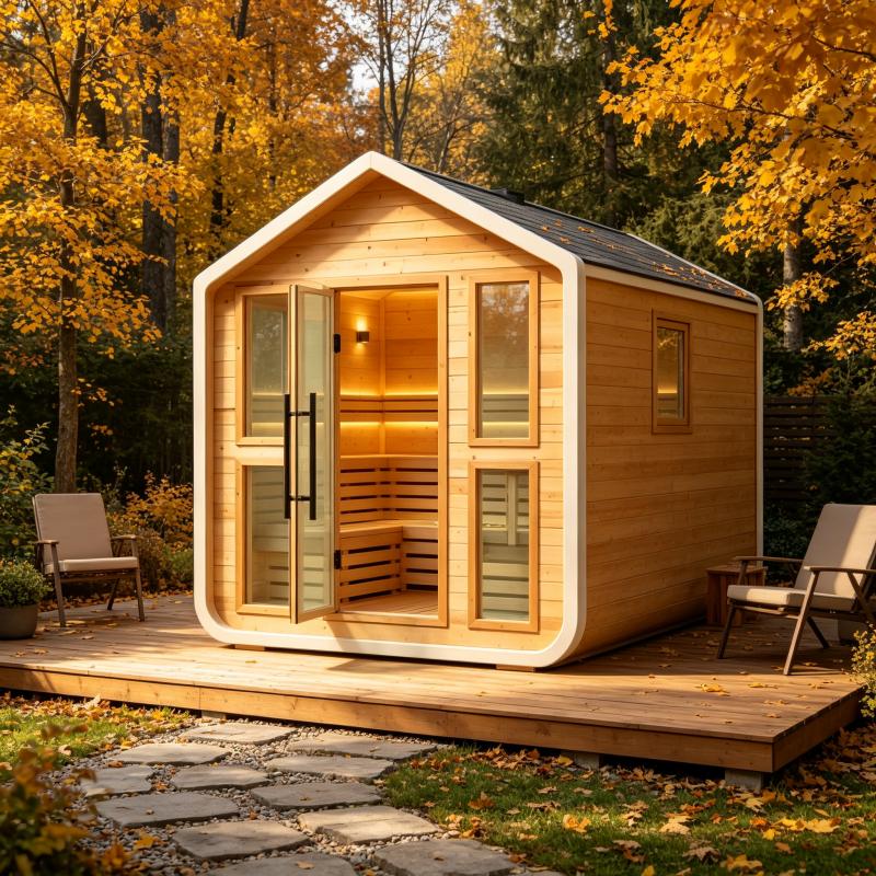 Wellness Spa With Hotel - Custom Luxury Sauna Cabin Solid Wood