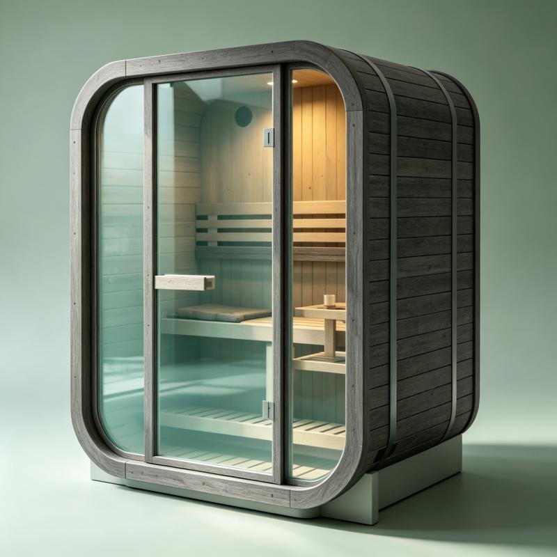 Wellness Spa With Hotel - Large Custom Sauna Room Solid Wood