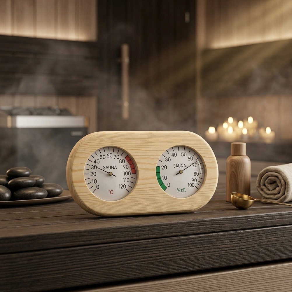 Dual Temperature Humidity Gaug - Spa And Wellness Center recension och pris