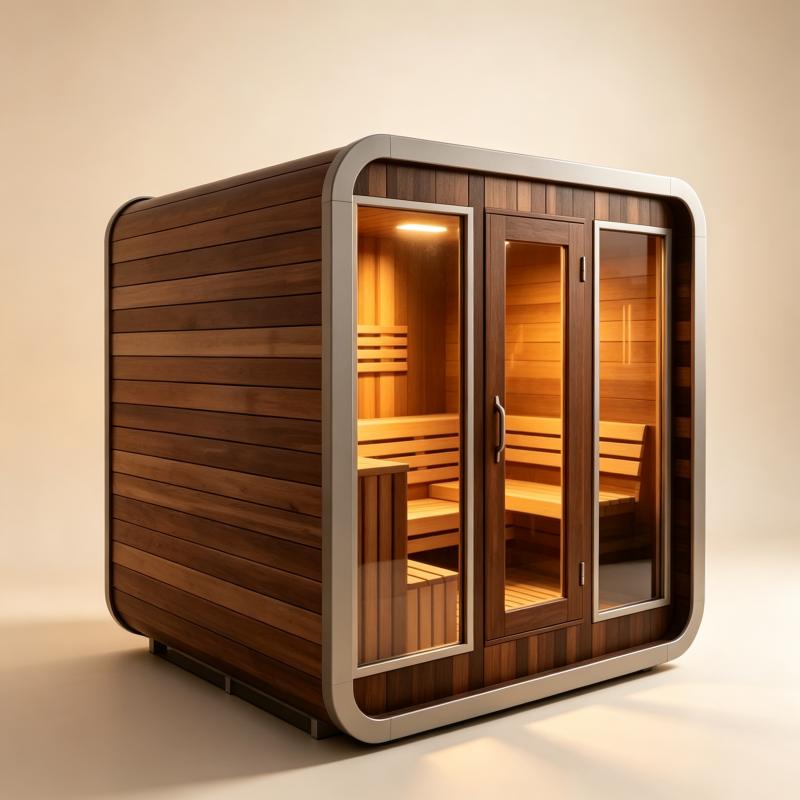 Luxury Custom Sauna Room Solid - Wellness Spa With Hotel recension och pris
